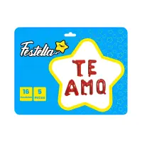 GLOBO TE AMO ROJO X5PCS 16" (PQTX12)